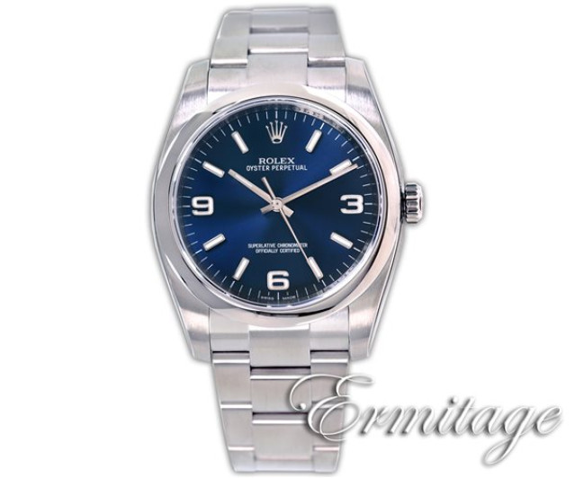 Pre-Owned Steel Rolex Oyster Perpetual 116000 Year 2013